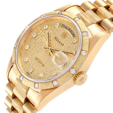 rolex president day date 18k gold